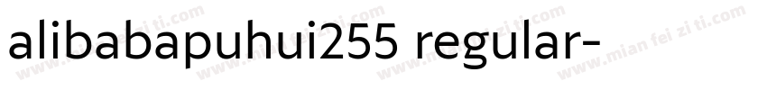 alibabapuhui255 regular字体转换